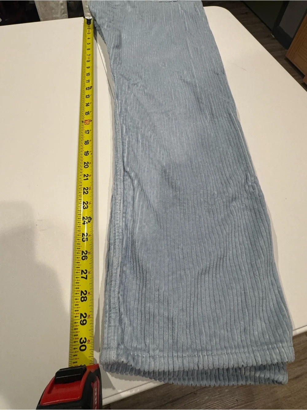 Levi's Light Blue Corduroy Straight Jeans